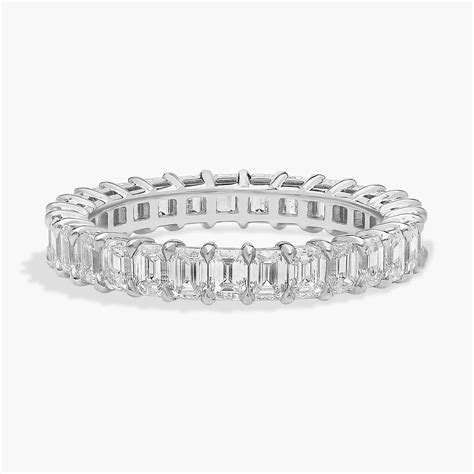 Emerald Cut Diamond Eternity Ring In 14k White Gold 2 Ct Tw H I