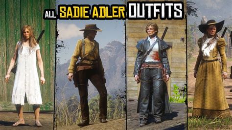 All Sadie Adler Outfits → Playing As Sadie → Red Dead Redemption 2 Pc