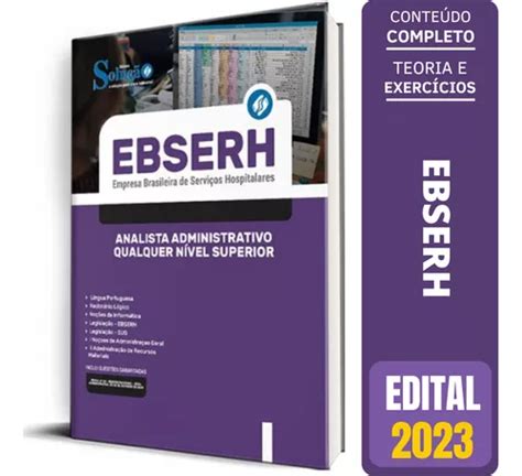 Apostila Concurso Analista Administrativo Ebserh 2023 Nível Superior