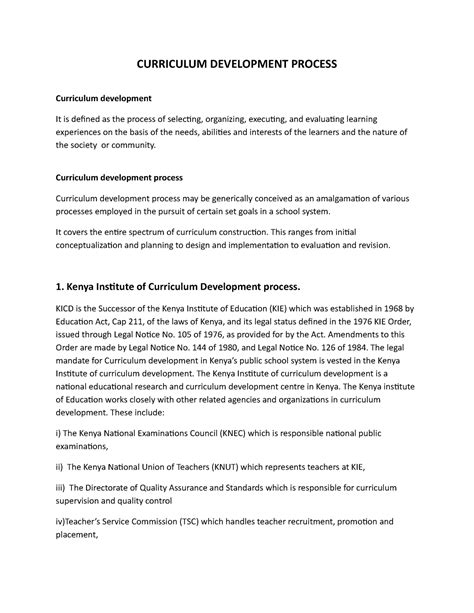 Topic 6- Curriculum Development Process - CURRICULUM DEVELOPMENT ...