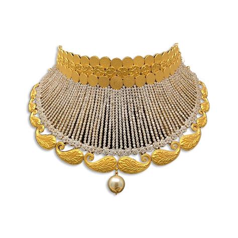 Buy choker necklace gold online | Kalyan Jewellers