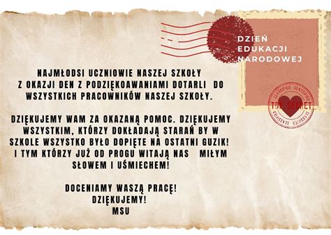 Podziękowania Szkoła Podstawowa Nr 56