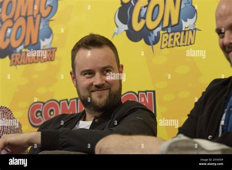 FRANKFURT, GERMANY, MAY 6th 2018: Manuel Straube (*1984, voice actor, german voice of Martin ...