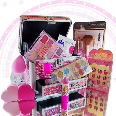 Estuche de maquillaje infantil completo con uñas Little Princess