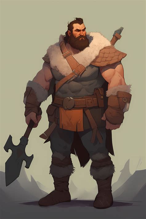 100 Barbarian Character Art Portraits for Dungeons & Dragons and Other ...