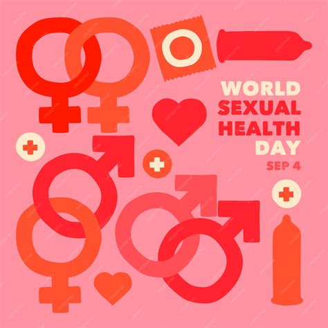 Free Vector World Sexual Health Day Background With Gender Signs