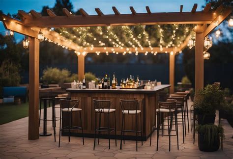 Outdoor Bar Ideas With Pergolas - Pergolaz