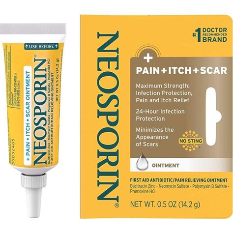 Neosporin Pain Itch Scar Antibiotic First Aid Ointment 142g Lazada Ph