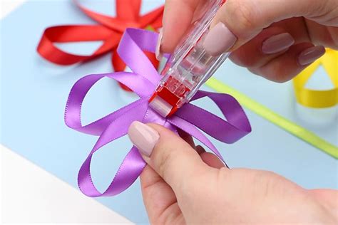 Ribbon Flowers Craft | Easy Flower Craft for Mother's Day