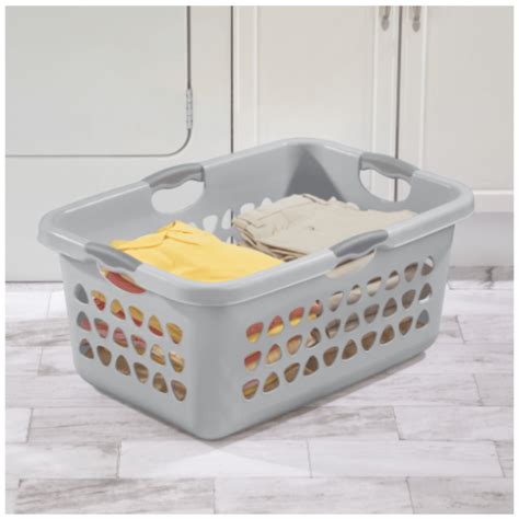 Sterilite 2 Bushel Ultra Laundry Basket Plastic Cement Free Shipping