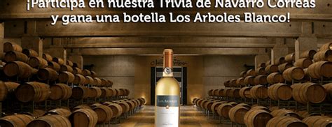 Concurso Vinoteca gánate una botella de vino blanco Los Árboles