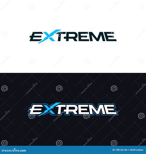 Extreme Logo. Logotype With The Word Extreme. Vector Design ...