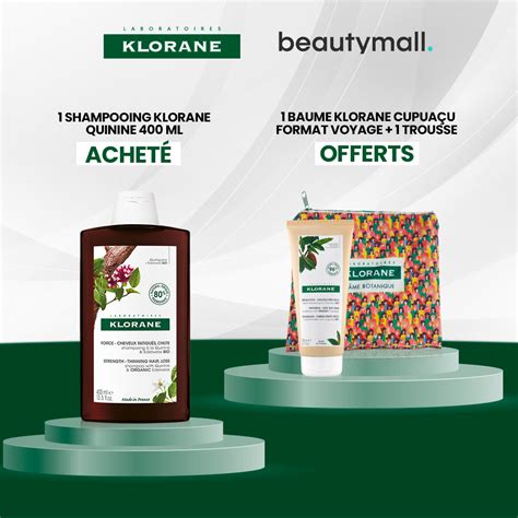 Klorane Shampoing fortifiant à la Quinine Edelweiss BIO Chute de