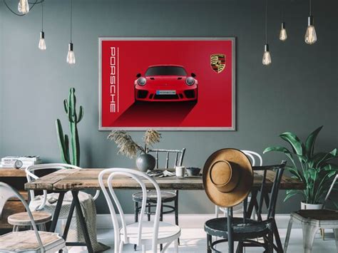 Porsche 911 Canvas Wall Art Car Canvas Art Car Poster - Etsy