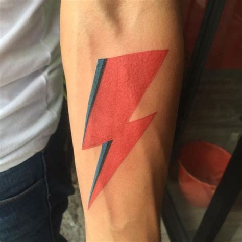 David Bowie S Iconic Lightning I Love It Tattoos Triangle Tattoo