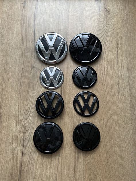 Emblema Semn Negru Grila Bara Fata Haion Spate Vw Tiguan Polo C R