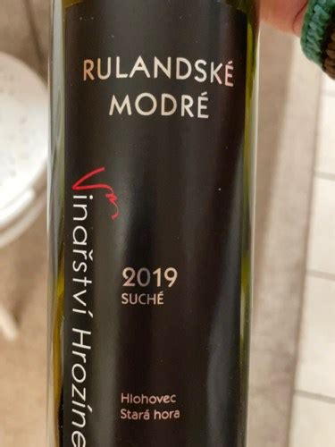 Vinařství Hrozínek Rulandské Modré Suché Vivino US