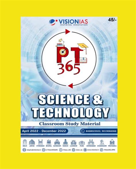 Vision Ias Pt Science Technology Classroom Study Material