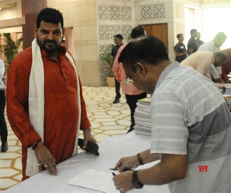 New Delhi Bjp Mp Brij Bhushan Sharan Singh Arrives At Parliament House Complex Gallery