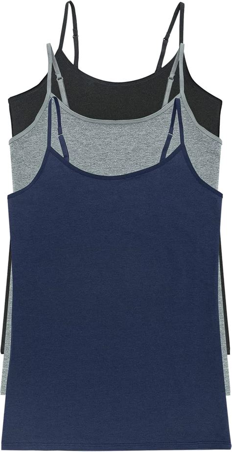 Felina Cotton Modal Womens Cami Adjustable Seamless Cotton Tank Top