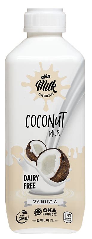 Oka Milk Vanilla Coconut 1 L - Oka Products