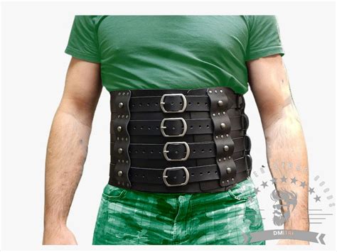 Leather Kidney Belt Arp Belt Mens Larp Armor Viking Etsy