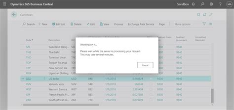 Dynamics Business Central Automate Currency Exchange Rate Updates