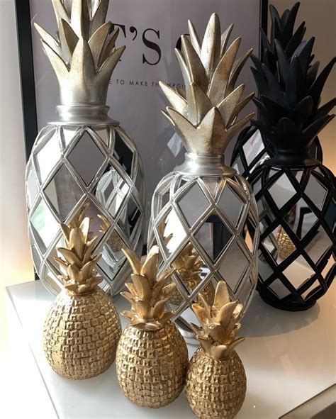 Pineapple Triple Set Pineapple Objects Pineapple Home Decor Etsy