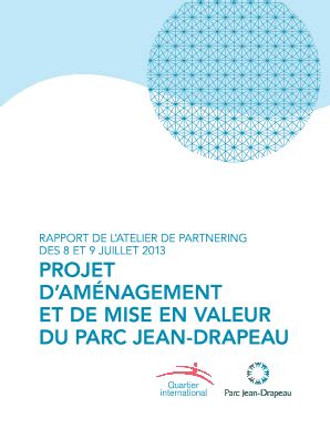 Remplissable En Ligne Projet D Am Nagement Et De Mise En Valeur Du Parc