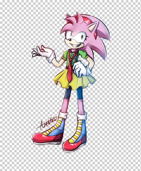 Amy Rose Sonic The Hedgehog Nudillos Las Colas De Equidna Sombrean Al