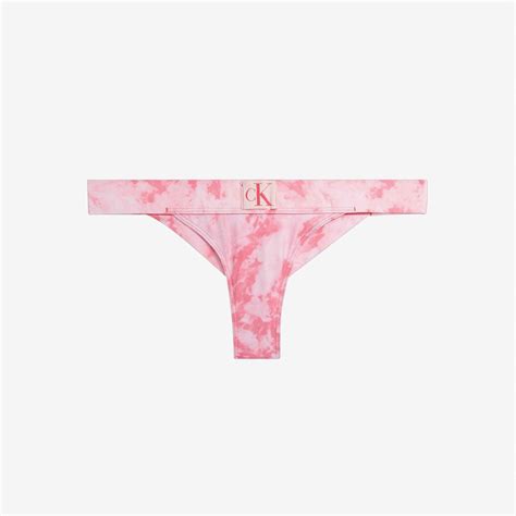 Calvin Klein Brazilian Print Kadın Pembe Bikini Altı KADIN Mayo