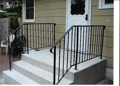 Railing For Steps With Two Step And A 2 Ft To 4 Ft Landing Etsy In 2021 Outdoor Stair