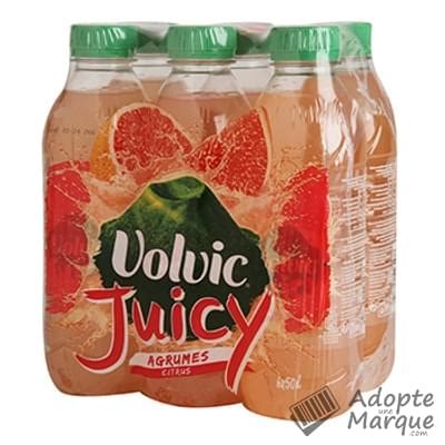 Volvic Juicy Eau minérale naturelle aromatisée aux Agrumes Les 6