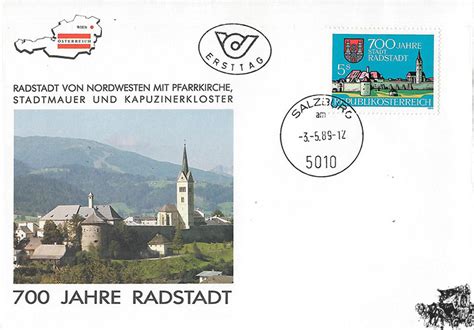 Österreich FDC 1989 5 S 700 Jahre Radstadt MA Shops