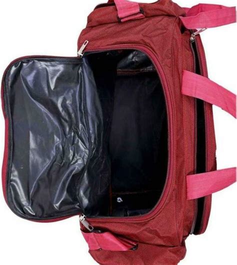 Fedra Red Polyester Strolley Duffel Bag L Jiomart