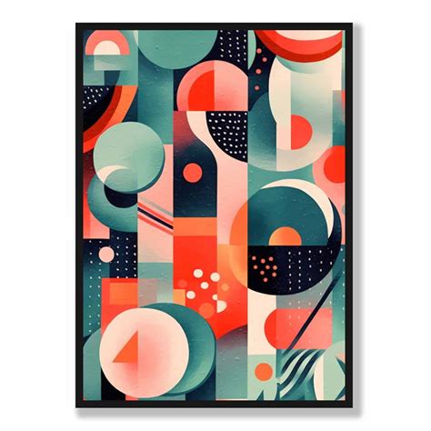 Abstract Colourful Pastel Shapes Art Print No 2 – Artze Wall Art