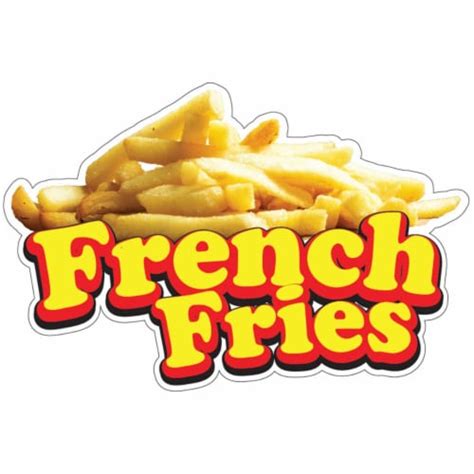 Signmission French Fries 24 In Decal Concession Stand Food Truck