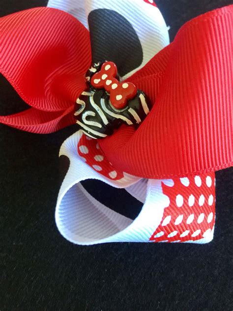 Minnie Mouse Boutique Hair Bow Etsy