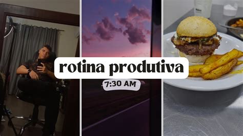 ROTINA PRODUTIVA 7 30 AM estudos gastronomia rotina diária