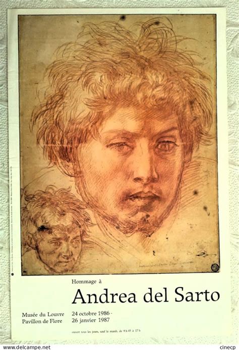 Affiches AFFICHE ANCIENNE ORIGINALE EXPOSITION Andrea del Sarto Musée