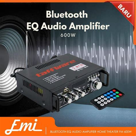 Jual Bluetooth Eq Audio Amplifier Stereo Hi Fi Home Theater Fm Radio