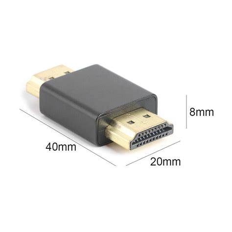 H1 Male To Male Hdmi Adapter Connector 19 Pin Hdmi Type A Mm Extender