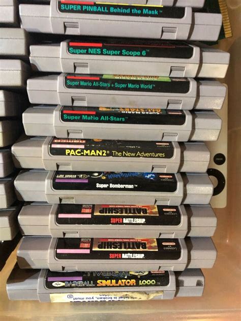 Vintage 1990 1999 Super Nintendo SNES Video Games You Choose EBay