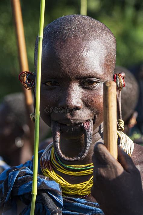 Women From The African Tribe Mursi Surma Ethiopia Editorial Stock