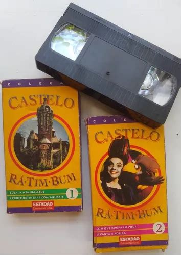 Fita Vhs Coleção Castelo Rá tim bum 1 E 2 Kit 2 Fitas