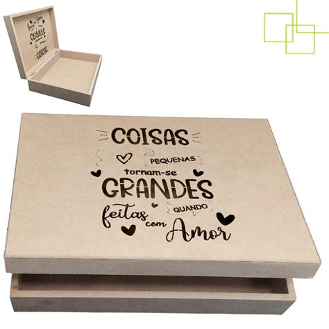 Caixa Decorada Para Presente - Imperdivel Caixa Decorada em MDF Presente Romantico | Shopee Brasil