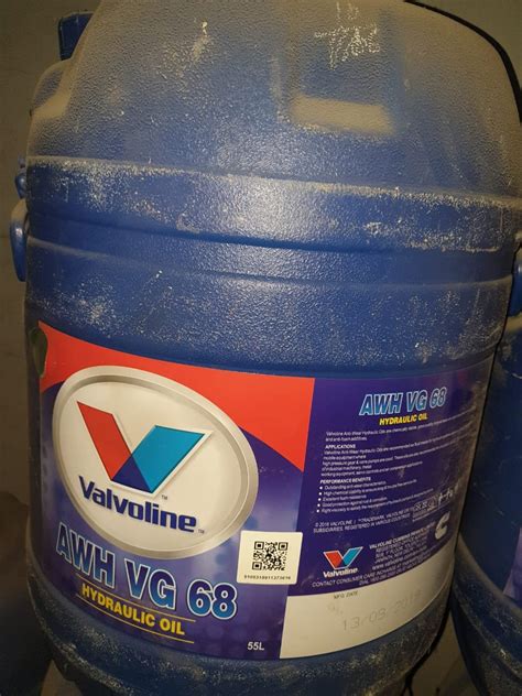 Valvoline AWH VG 68 Hydraulic Oil For Industrial Packaging Size 55 L