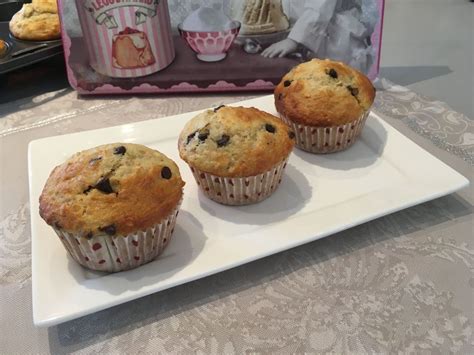 Muffins Aux Flocons Davoine Banane Et Chocolat Les Papilles De Karen