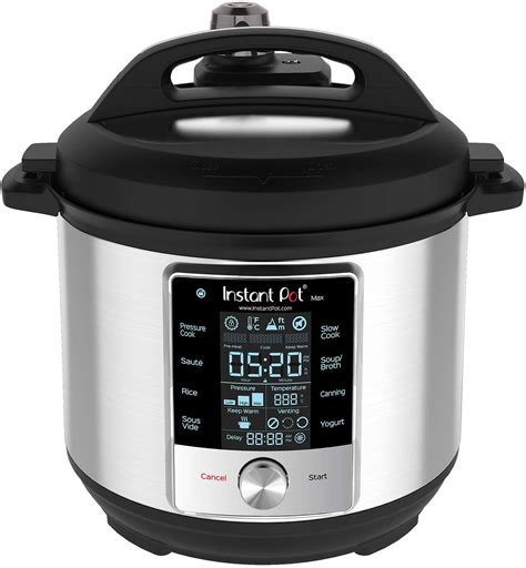 Instant Pot Max 6 Quart Multi Use Electric Pressure Cooker With 15psi