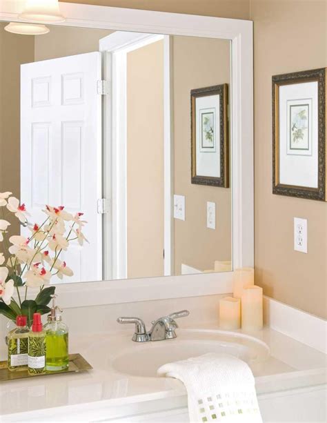 35 Favorite White Framed Bathroom Mirrors Home Decoration And